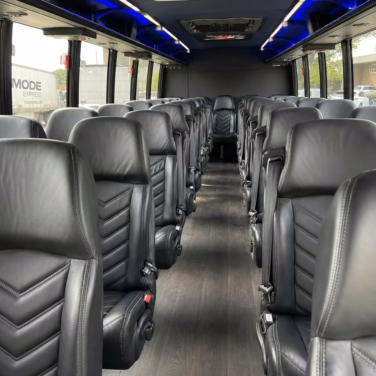 28 passenger minibus interior