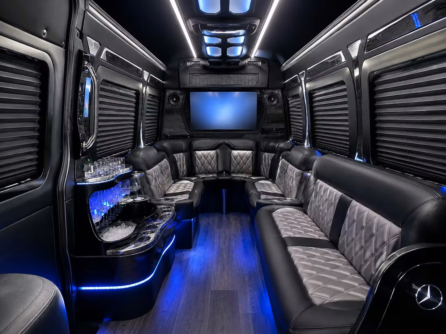 pre prom dinner shuttle buses from redondo beach restaurants to the venue