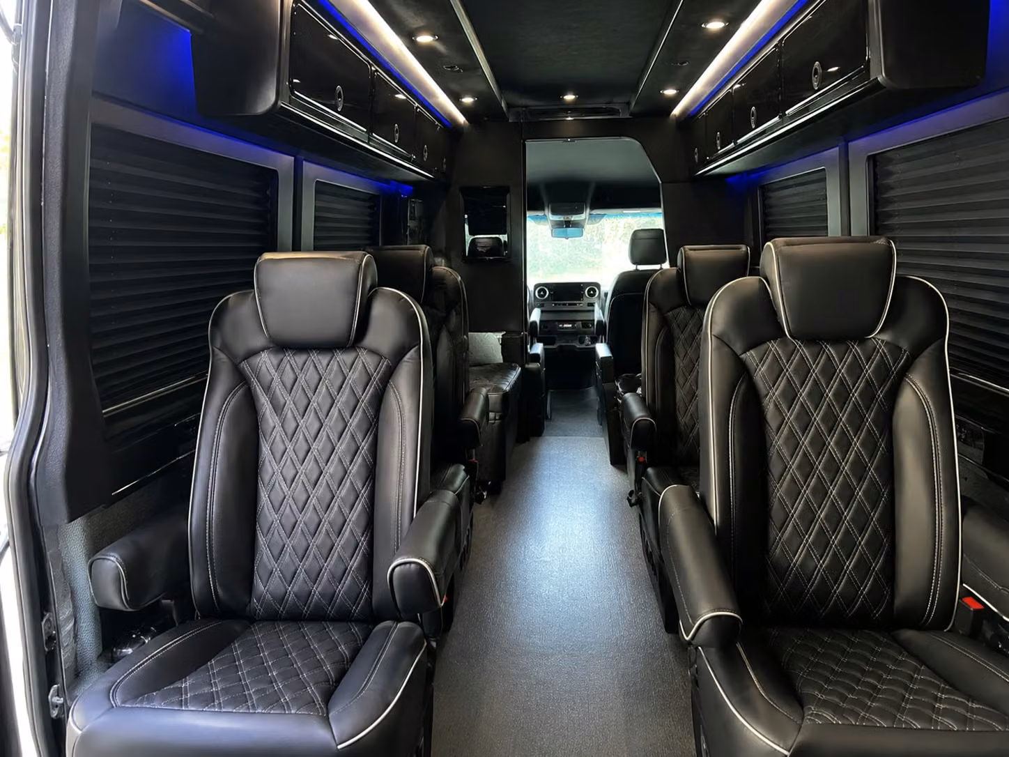 sprinter van with driver inside